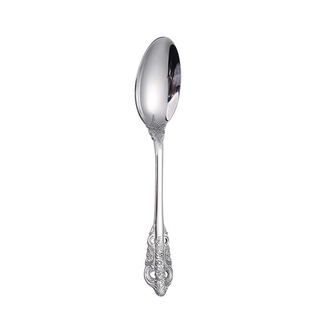 Creativity Retro Western Cutlery Dining Knives Fork Spoon Stainless Steel Cutlery Dinnerware Engrave Relief Luxury Tableware