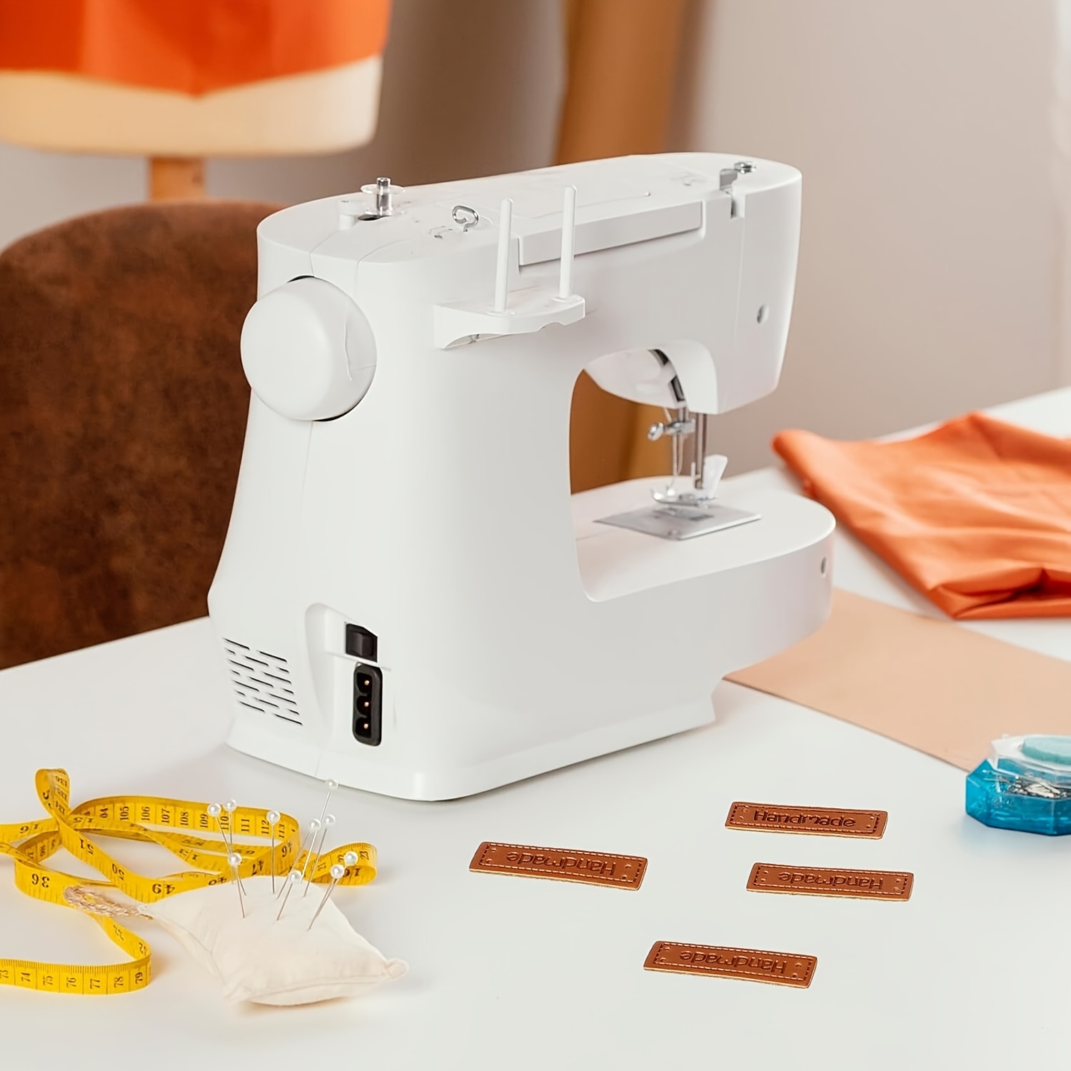 100 stuks handgemaakte labels voor haak- en breiartikelen, PU-leren labels, reliëflabels voor handgemaakte artikelen, doe-het-zelf knutselbenodigdheden