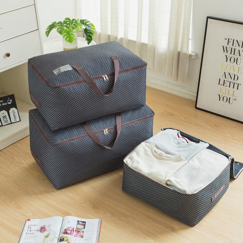 100L/72L Opbergtas, Opvouwbare Grote Capaciteit Kleding Opbergtas Voor Dekbedden Dekens Beddengoed Dekbedden Kleding Truien, 1Pcs