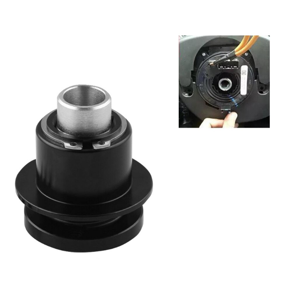 360 Steering Wheel Quick Release Disconnect Hub IMCA Aluminum Black 360 Degree 3 Hole