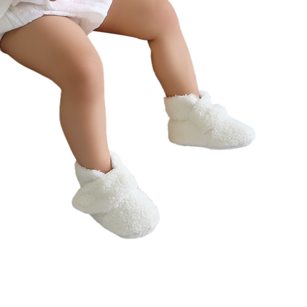 0-18m zachte fleece slofjes, unisex babyslofjes, babyschoentjes met antislip onderkant voor jongens en meisjes