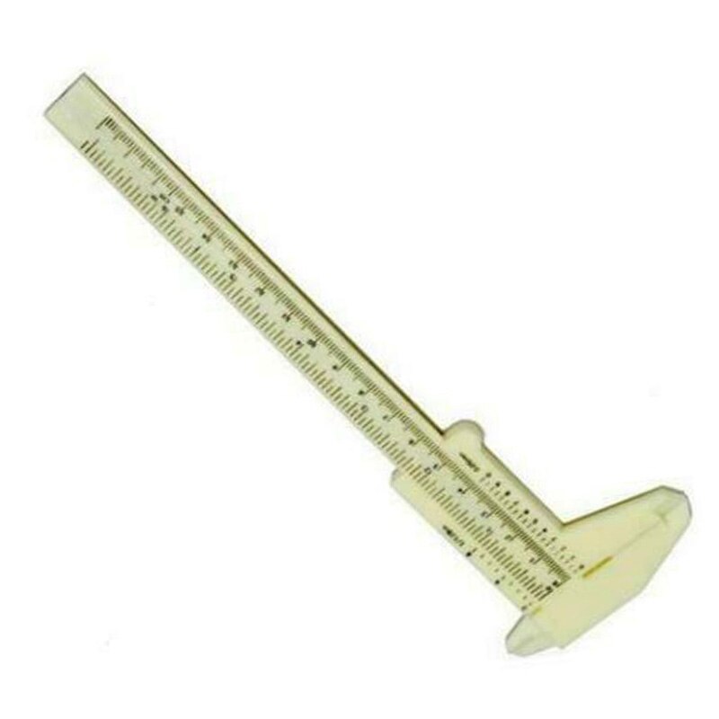 1 pièces pratique Vernier pied à coulisse jauge légère outil de mesure Portable plastique Vernier coulisse précision 0.05mm outil de mesure