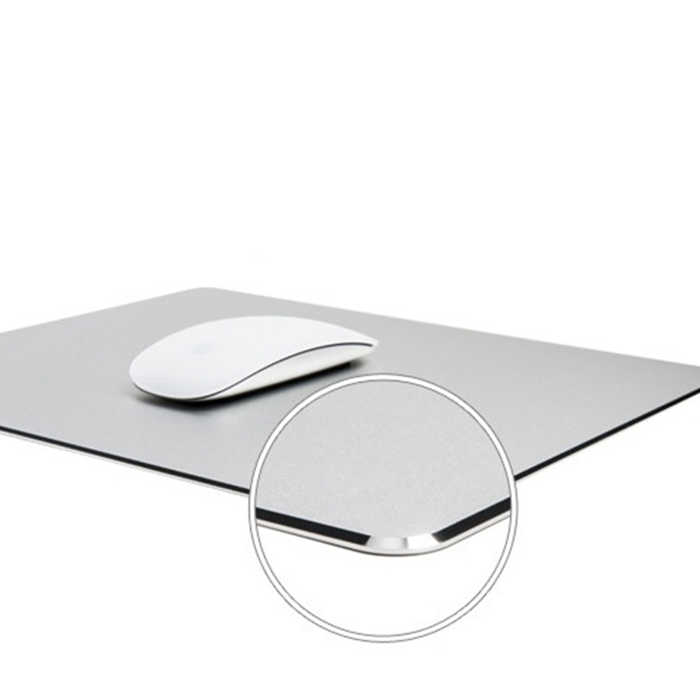 Dünne Schlanke Anti-Unterhose Maus Pad Aluminium Legierung Computer Spielen Maus Pads Wasserdichte Mäbenutzen Mauspad tapis de souris 20*18*0,22 CM