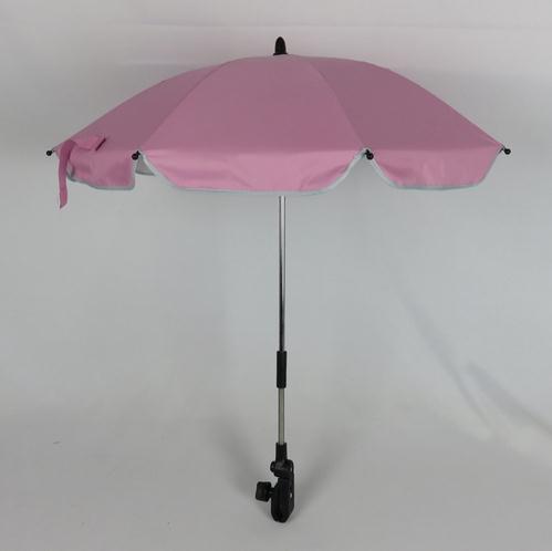 Top Arbitrary Bending Baby Stroller Umbrella Folding Waterproof Sunshade Kid Rain Umbrella for Baby Carriage Accessories: Pink