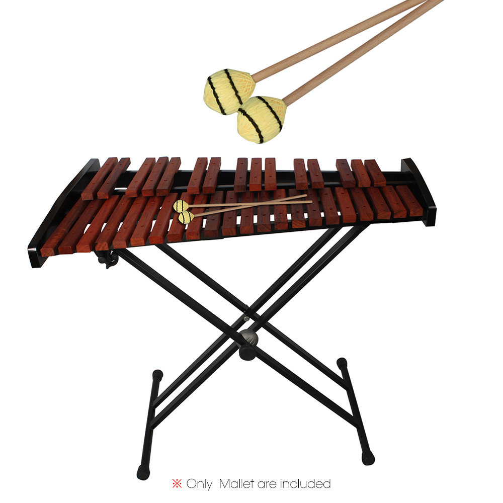 1 par de Marimba palo mazos xilófono Glockensplel mazo haya manejar instrumento accesorios para profesionales aficionados