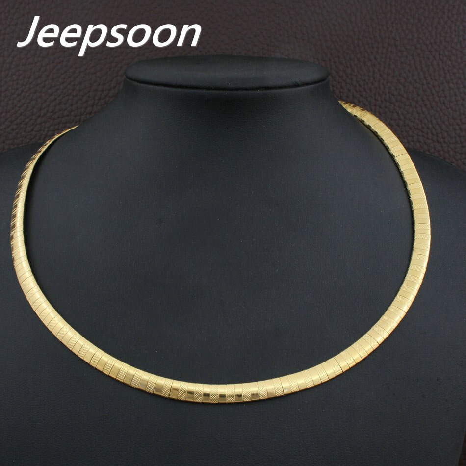 6MM Accessories Stainless Steel Jewelry 400mm and 450mm Long Torques Necklaces for women NBJGACFG