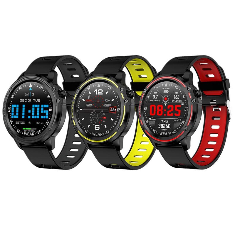 L8 montre intelligente hommes IP68 étanche Reloj Hombre SmartWatch avec ECG PPG pression artérielle fréquence cardiaque sport Fitness Bracelet