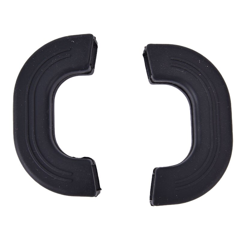 Protectores de silicona antiquemaduras para ollas, manguitos antideslizantes con Clip, resistentes al calor, para horno, utensilios de cocina, 2 uds.: black L