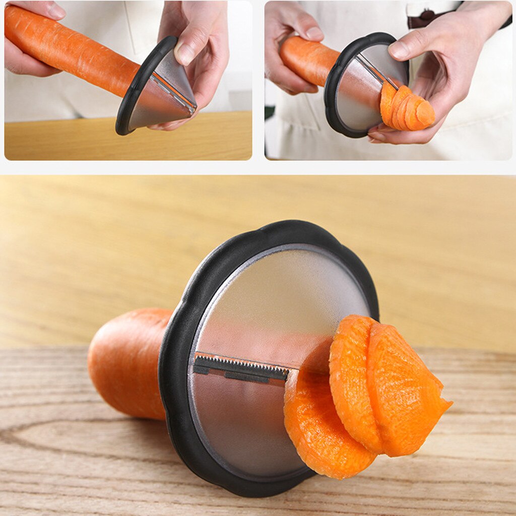 Funnel-Shaped Vegetable Fruit Roll Flower Cutter Flower Carving DIY kitchen tool For radish cucumber hard fruit and vegetable#35