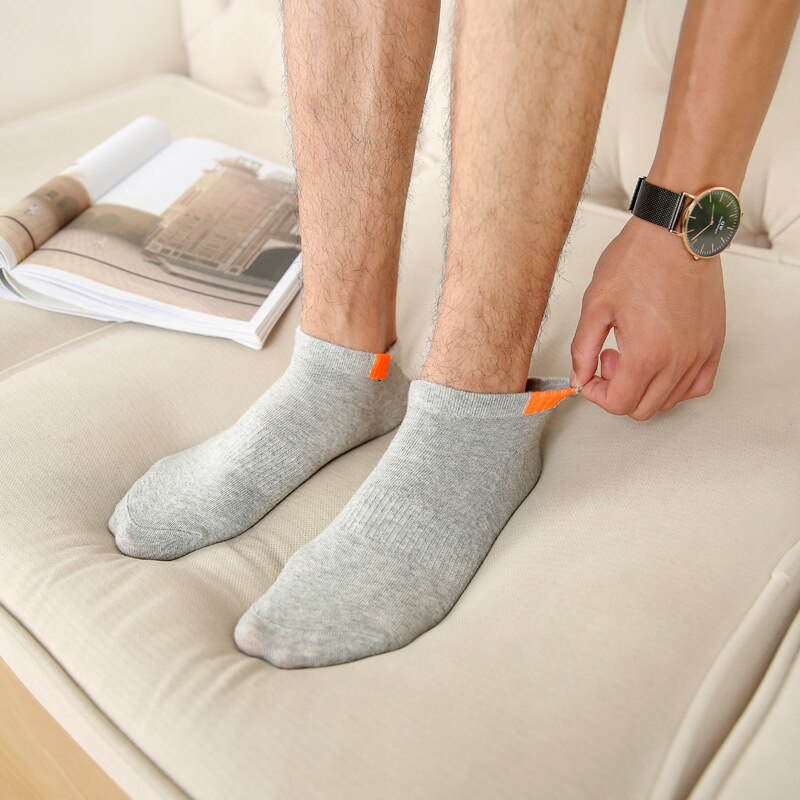 Casual männer Baumwolle Radfahren Socken Vier Jahreszeiten Stil Schiff Socken Niedrigen Hilfe Flacher Baumwolle Sport Socken