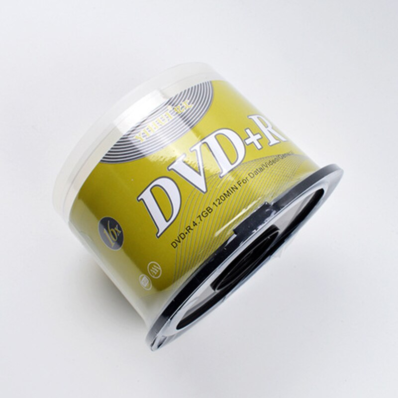 Unidades de DVD en blanco + Disco de CD R, 4,7 GB, 16 Bluray, escritura una vez, almacenamiento de datos, discos DVD vacíos, grabable, medios Compact, 50 Uds.