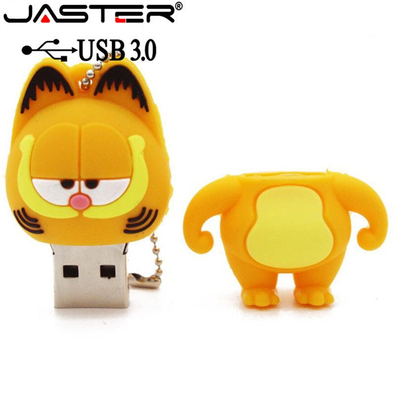 USB JASTER 3,0 Pen Drive Garfield gato 4GB 16GB 32GB 64GB Usb memoria USB Pendrive pluma de mini