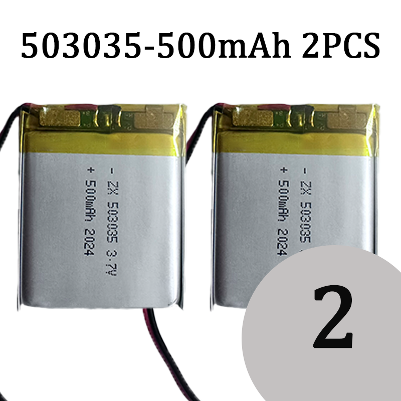503035 Polymeerbatterij 3,7 V 500 mAh lithium 3 volt Li Po Ion Lipo oplaadbare batterijen voor dvd-gps-navigatie: Oranje