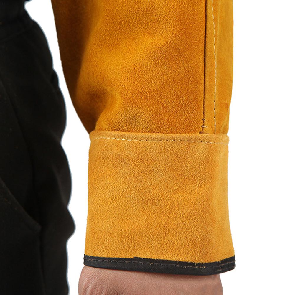 Heat Resistant Welding Protection Sleeves Spark Resistant Protection Leather Sleeves For Welding Protect Arm Guard Welding Tools
