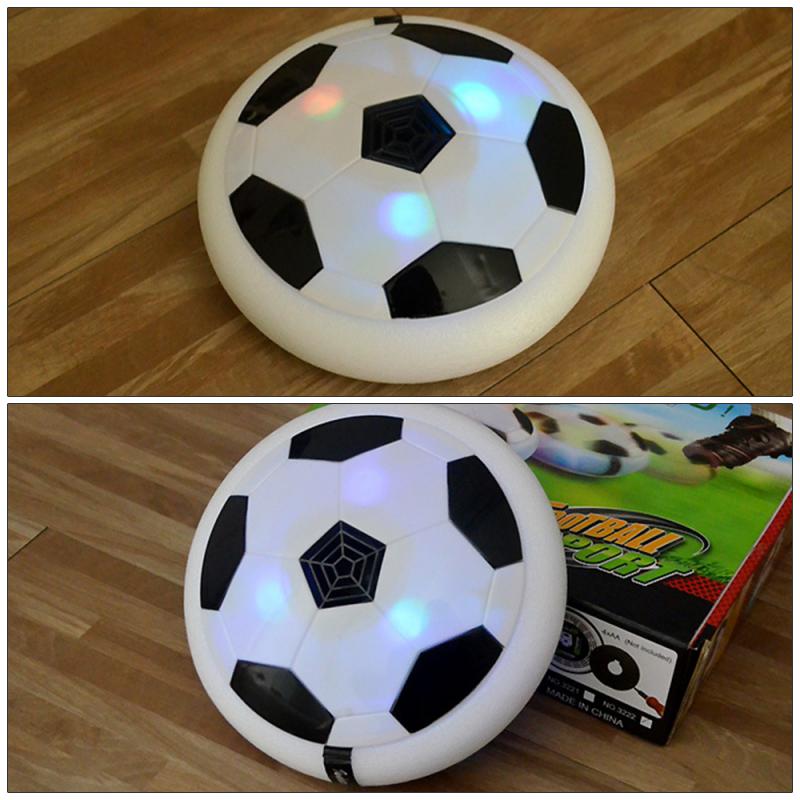 18X18X5.5Cm Elektrische Kinderen Voetbal Speelgoed Zweven Led Licht Muziek Voetbal Speelgoed Ouder-Kind kerst Sport Voetbal