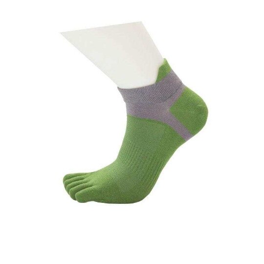 1 paar sport socken Männer Mesh Meias Sport Lauf Fünf Finger Grün Kappe Socken Moderate radfahren laufen socken meias ciclismo: Default Title