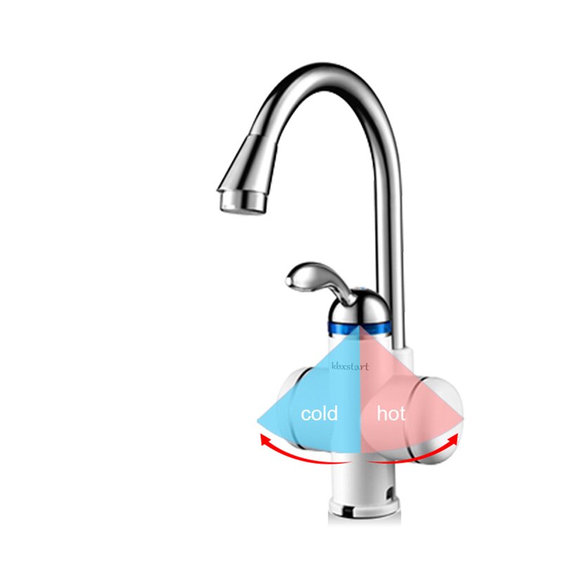 Electric Kitchen Water Heater Tap Instant Water Faucet Tankless Instantaneous Cold Water Heating Heater Under or Side Flow