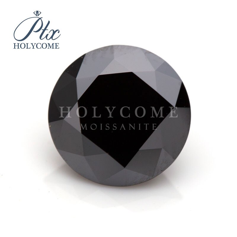 7.5Mm 2020Hotsale Moissanite Leverancier Zwarte Ronde Cut Moissanite Voor Moissanite Diamond Ring Fabriek Direct Leveren Groothandelaren