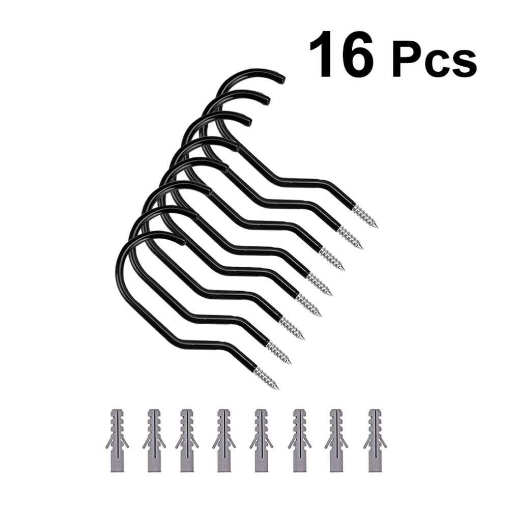 8pcs Bike Hook Heavy Duty Bike Hanger Bike Storage Hooks with 8pcs Bolts for Garage Wall and Ceiling
