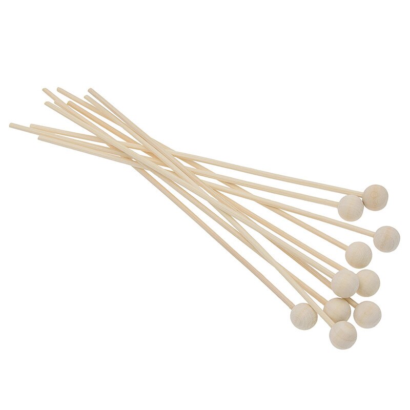 10pcs Wooden Ball For Fragrance Diffuser Rattan Replacement Reed Sticks Modern Table Decoration