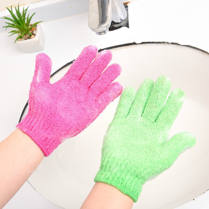 1 pçs rosa multifunções luvas de limpeza de náilon prato mágico lavar para cozinha luvas de lavagem de louça do agregado familiar luvas de banho