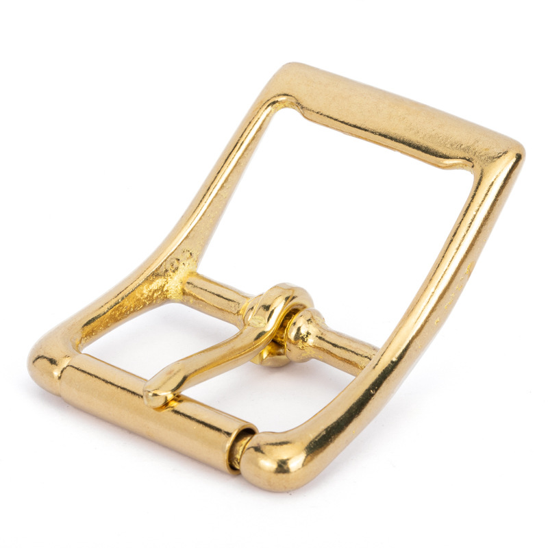 Brass Roller Belt Buckle Adjustable Tri-glide Pin Buckle Leather Craft Bag Strap Parts Horse Bridle Halter Harness Accessories