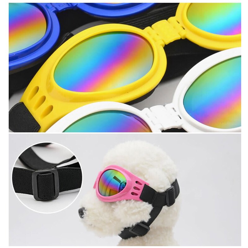 Gafas de sol de para perros de compañía, lentes de sol impermeables para perros pequeños, medianos y grandes, protección UV, accesorios para mascotas, 6 colores