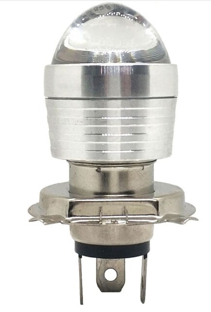 H4 P43t HS1 LED Motorcycle H6 BA20D Led Headlight Bulb Spotlight Moto Lights Hi Lo beam Motorbike Fog Lamp 12v-80v Flash Strobe: Dark Grey
