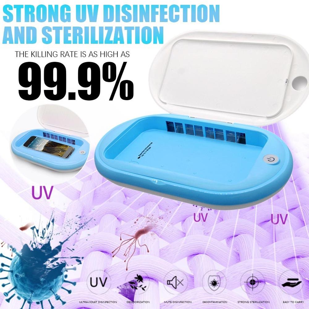 Draagbare Uv Mobiele Telefoon Nail Sterilisatie Box Multifunctionele Desinfectie Sieraden Schoon Uv Desinfectie Voor Gezichtsmasker