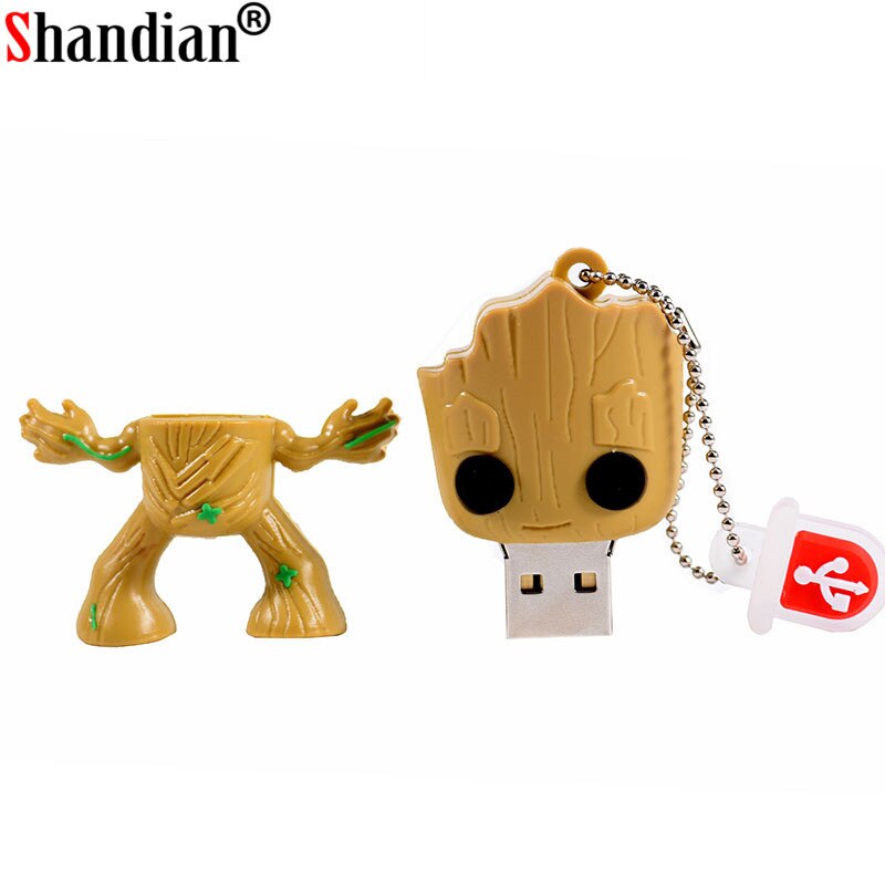 SHNADIAN del fumetto Bello Groot usb flash drive disk super heros memory stick Pen drive 4gb 8gb 16gb 32gb 64gb Creativo pendrive