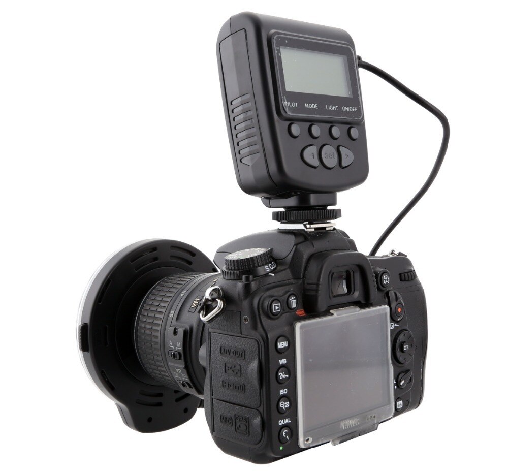 Meike-Anillo de luz LED FC-110 FC110 para Nikon, luz de Flash Macro para Nikon D500, D5, D7500, D3400, D3300, D810, D800, D750, D7200, D5600, D5500, D5300, D5200