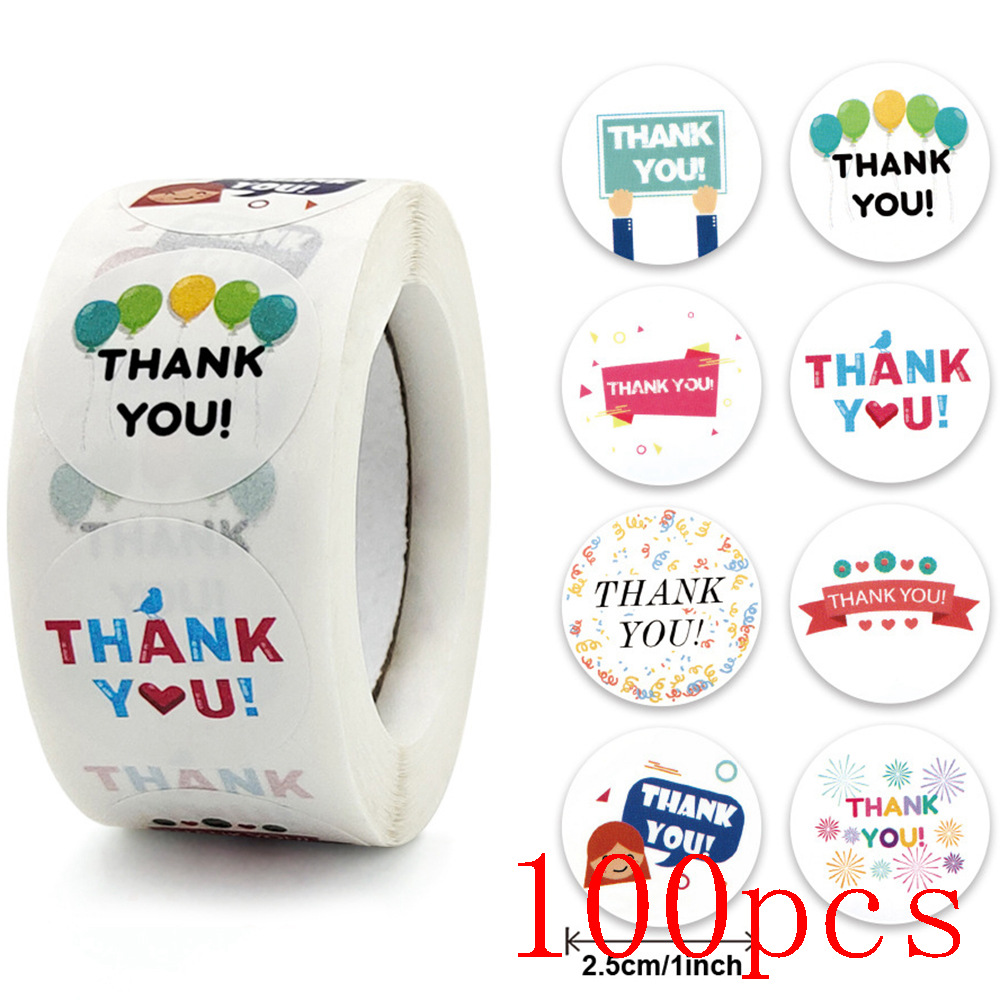 50-500 Stuks Gelukkige Moeders Dag Stickers Ronde Bedankjes Stickers Voor Cadeaubonnen Decoratie Envelop Zegels Cadeaupapier Feest Gunst: Lemon yellow