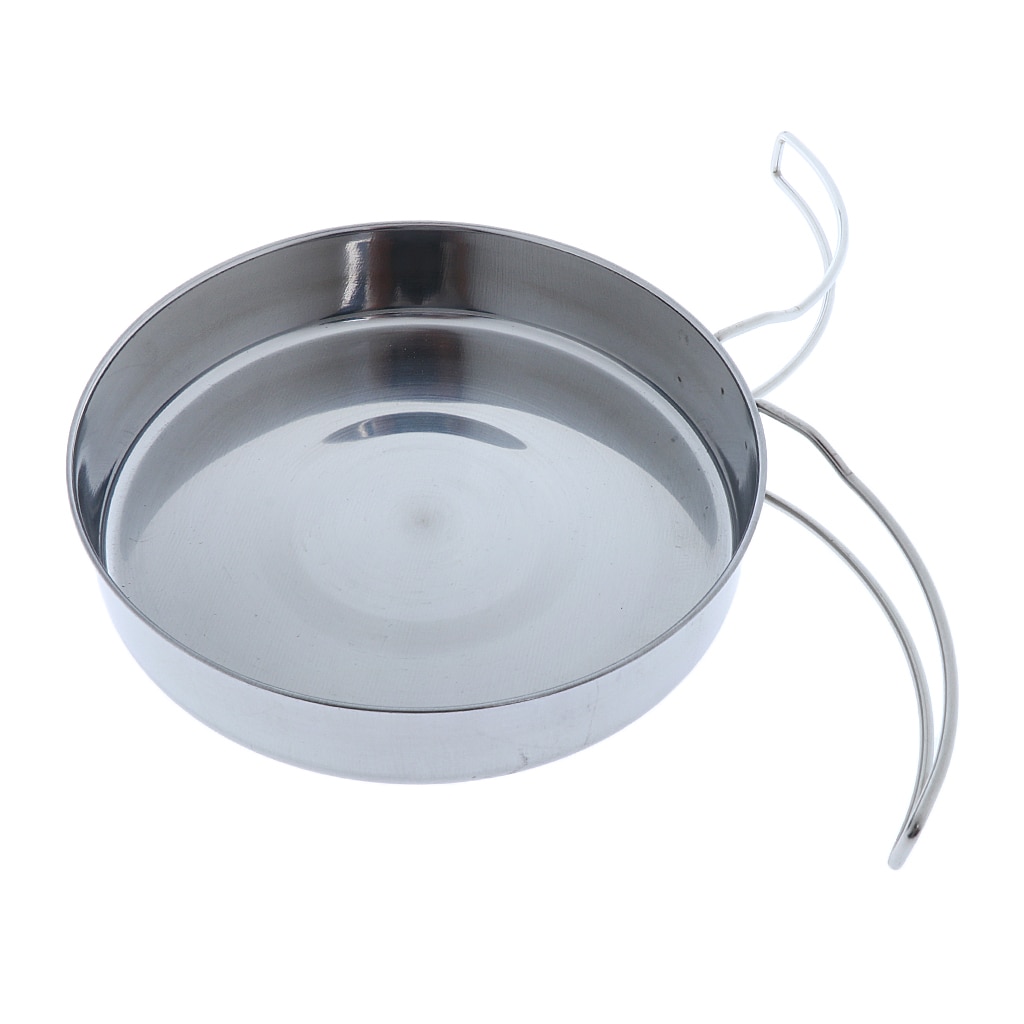 Mini Stainless Steel Frying Pan Nonstick, Outdoor Picnic Backpacking Camping Cooking Pot Cookware