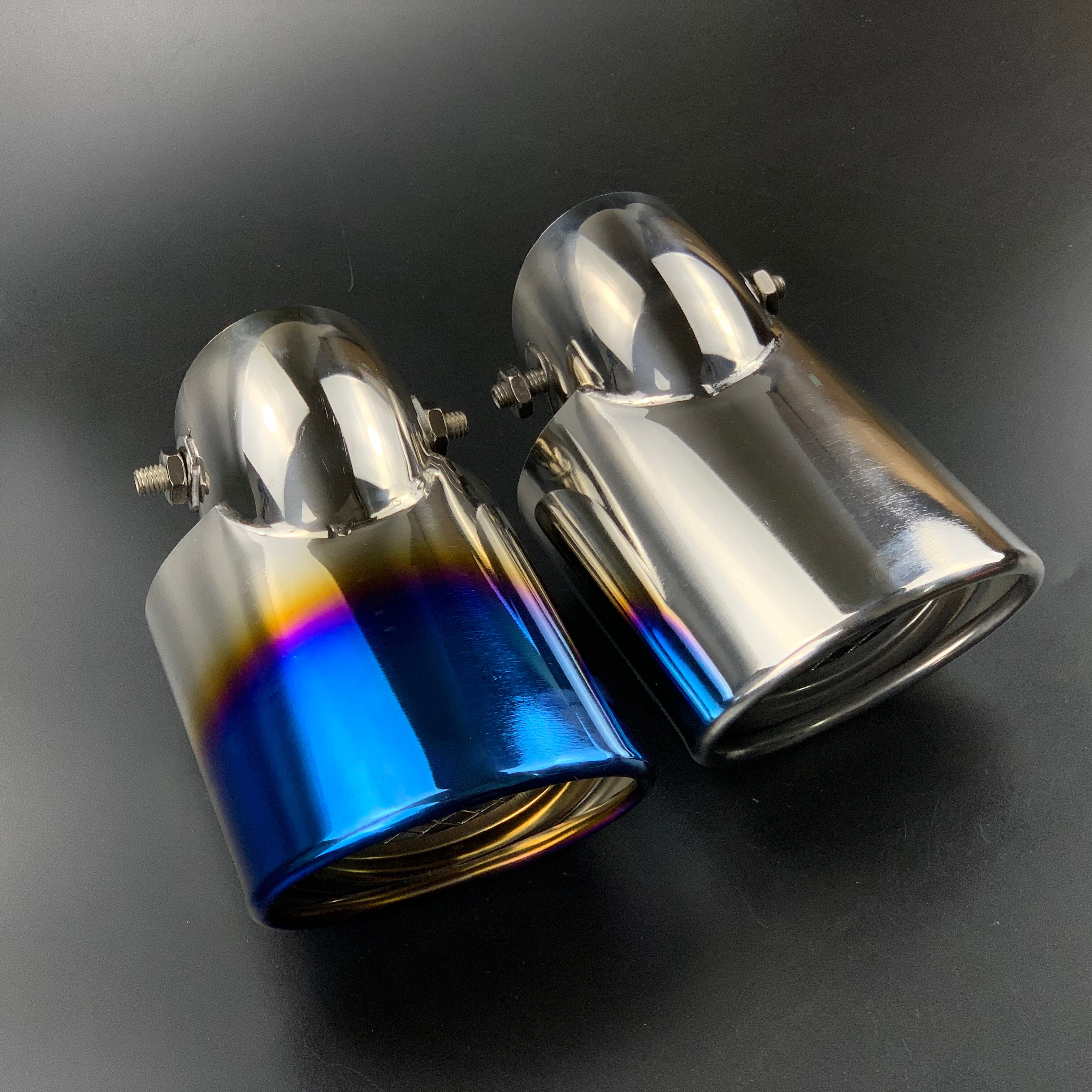 Tubos de escape de estilo de coche, cubierta de sistema de escape trasero para Mitsubishi Outlander , accesorios para automóviles