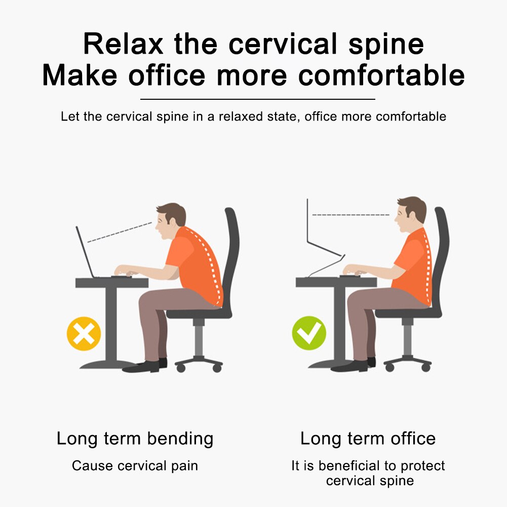 Laptop Stand, Adjustable Laptop Stand for Desk, Ergonomic Aluminum Computer Stand with Heat-Vent, Laptop Riser