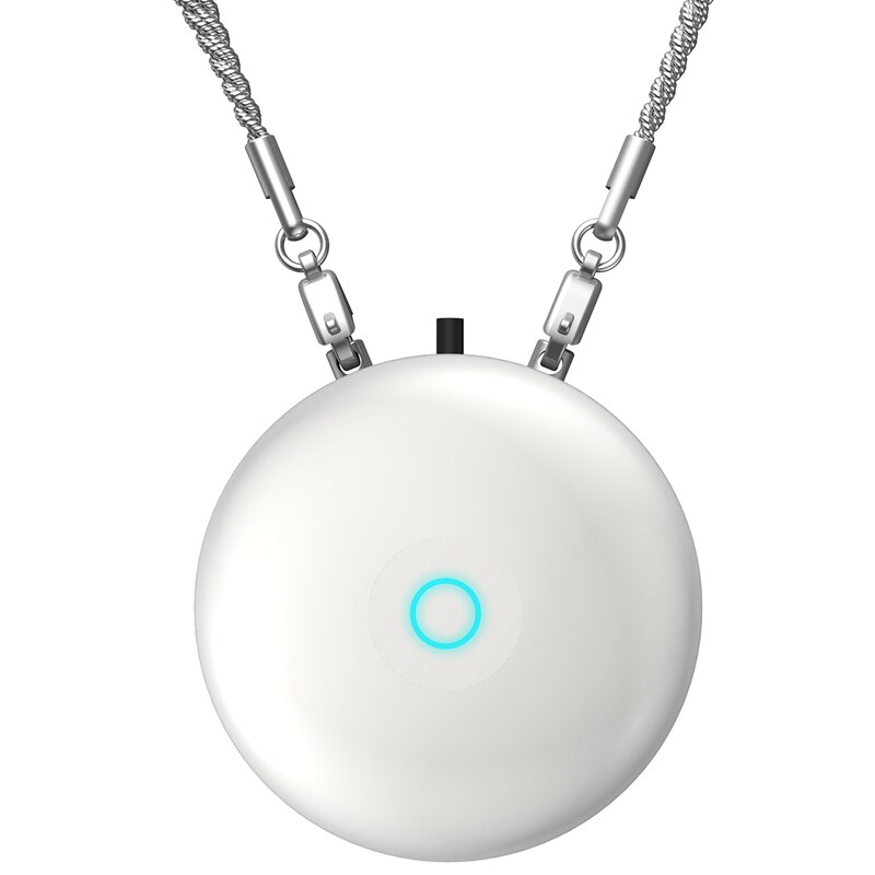 Modny osobisty poręczny naszyjnik typu wiszący oczyszczacz powietrza szyi mini przenośny oczyszczacz powietrza jonów ujemnych: biały