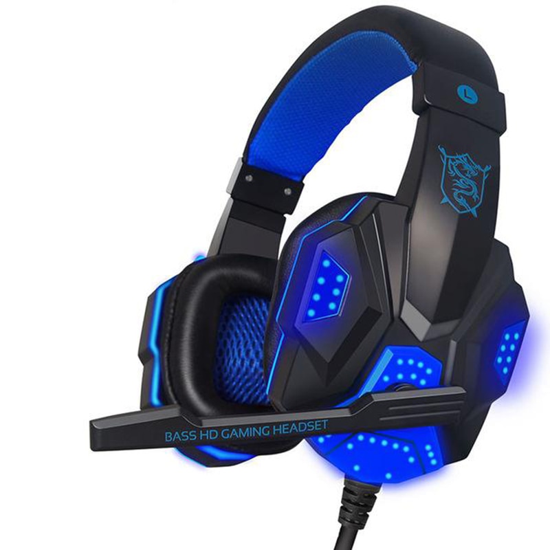 3.5Mm Gaming Headset Mic Led Hoofdtelefoon Fodable Stereo Surround Voor Pc PS4 Xbox One Voor Iphone Xiaomi Samsung Tablet laptop