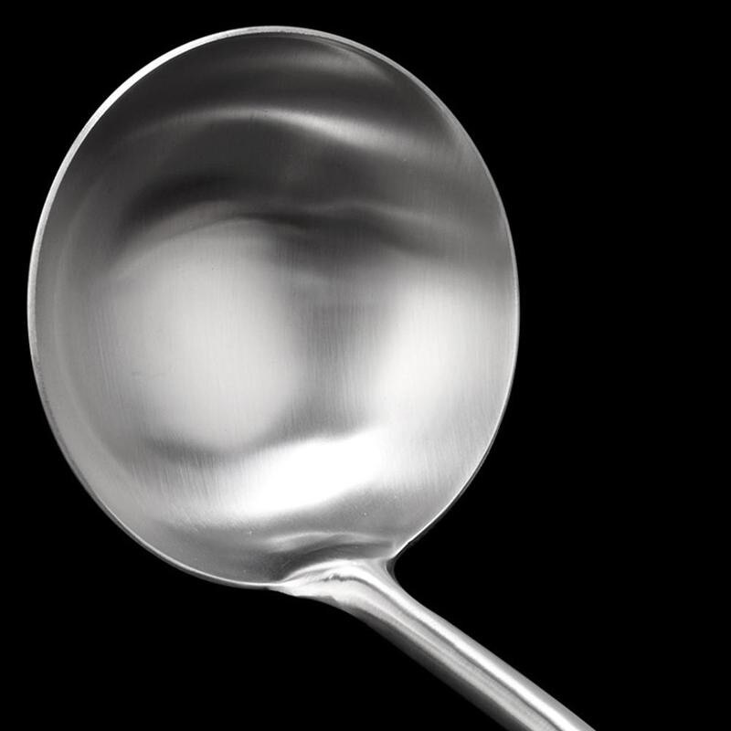 Stainless Steel Kitchen Wok Spatula Spoon Chinese Cooking Tool Kitchen Bar Wooden Handle Tools Durable Safety U0W6