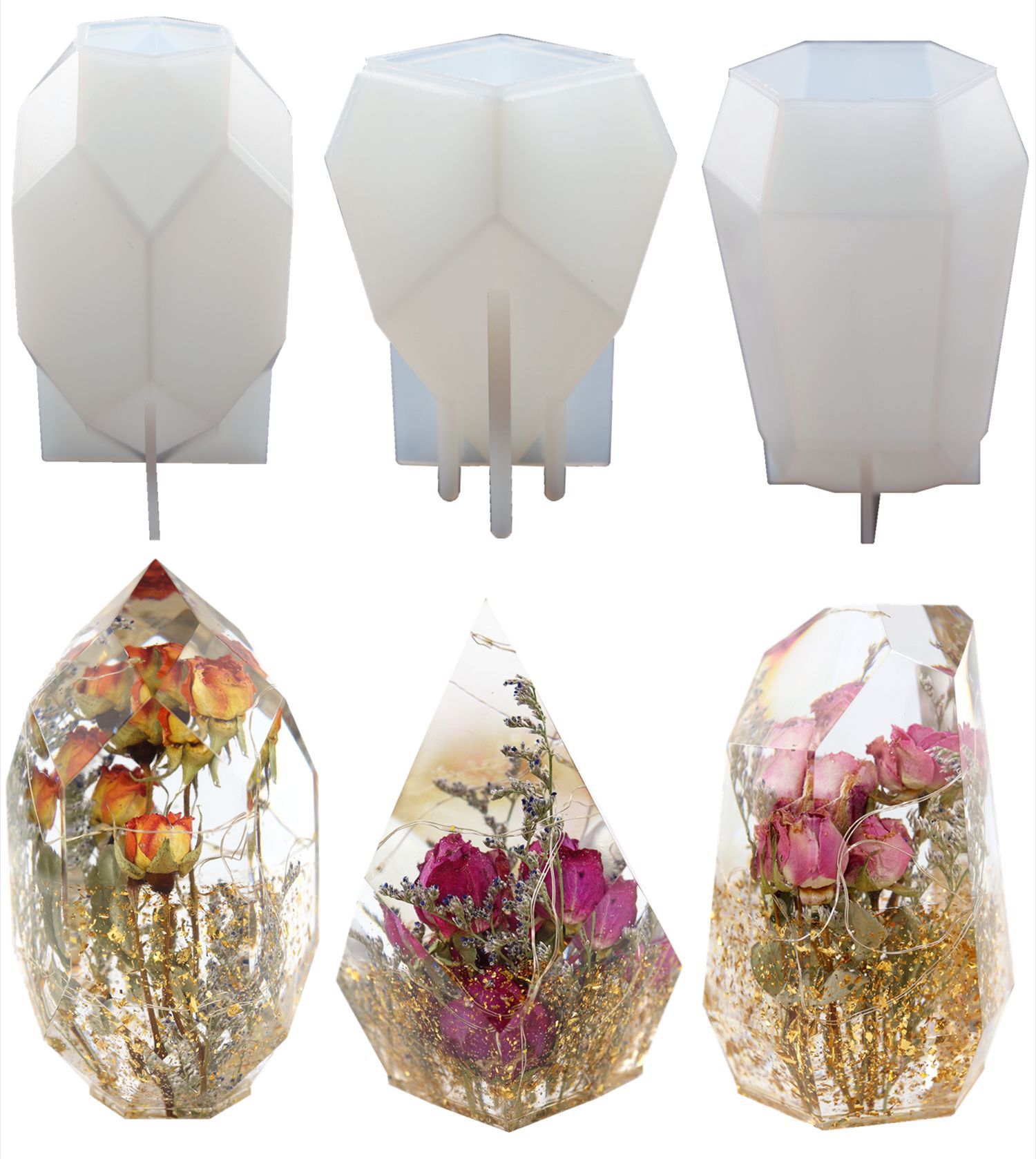 Diy epoxyhars mal voor armbandhouder met edelstenen, sieradenhouder, siliconen mallen