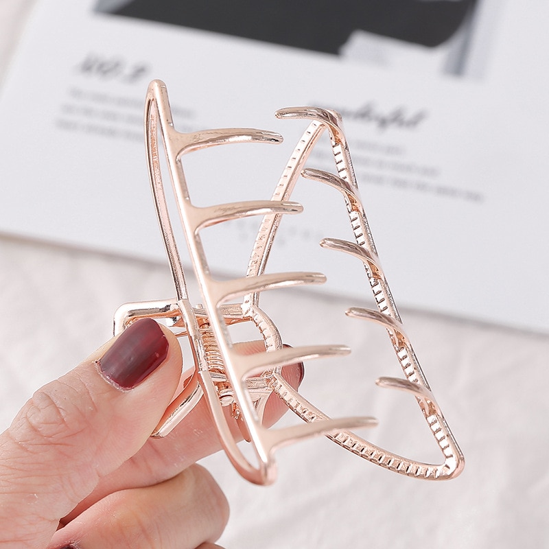 Alloy Geometric Hair Clips Women Girls Claw Clip Hair Claws Hair Clamps Claw Clips Hairpins Barrette Crab Hair Accessories