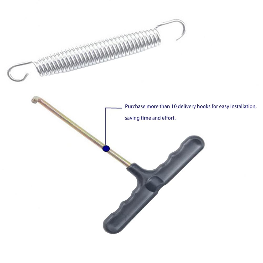 10pz molle per trampolino molla di tensione in acciaio inossidabile versatile molla a doppio gancio molla di prolunga robusta per uso domestico