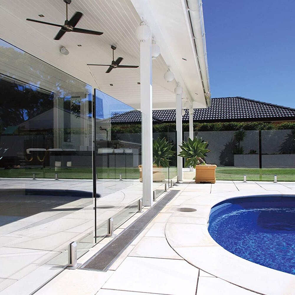 Stainless Steel Fence Clamp Glass Panel Pool Fence Staircase Bracket Spigot Balustrade Floor Deck Mount Support Clamp