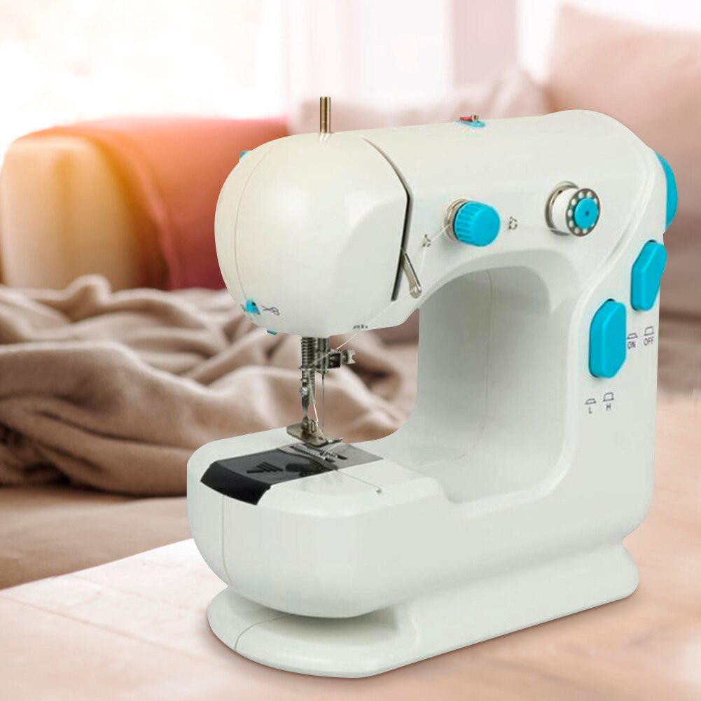 Household Sewing Machine Electric Double Threads Home Desk Sewing Knit Tool