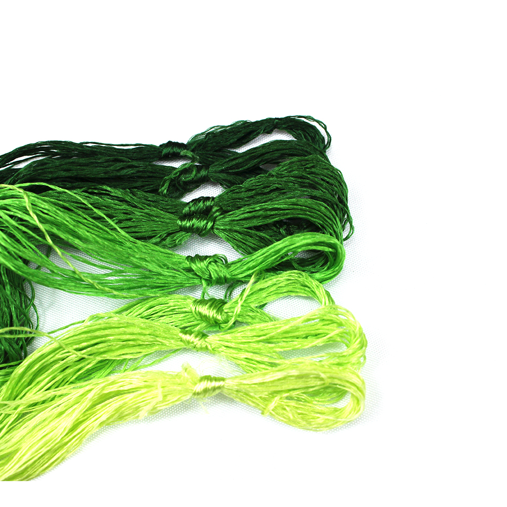 8 sztuk nici robić haftowania ręcznie haftowane nici jedwabne Spiraea jedwabne linie