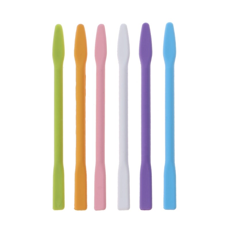 6Pcs Silicone Stir Sticks Resin Mix Sticks Facial Make Up Stirring Rods for Mixing Resin Liquid Paint Epoxy DIY Crafts: S  10cm