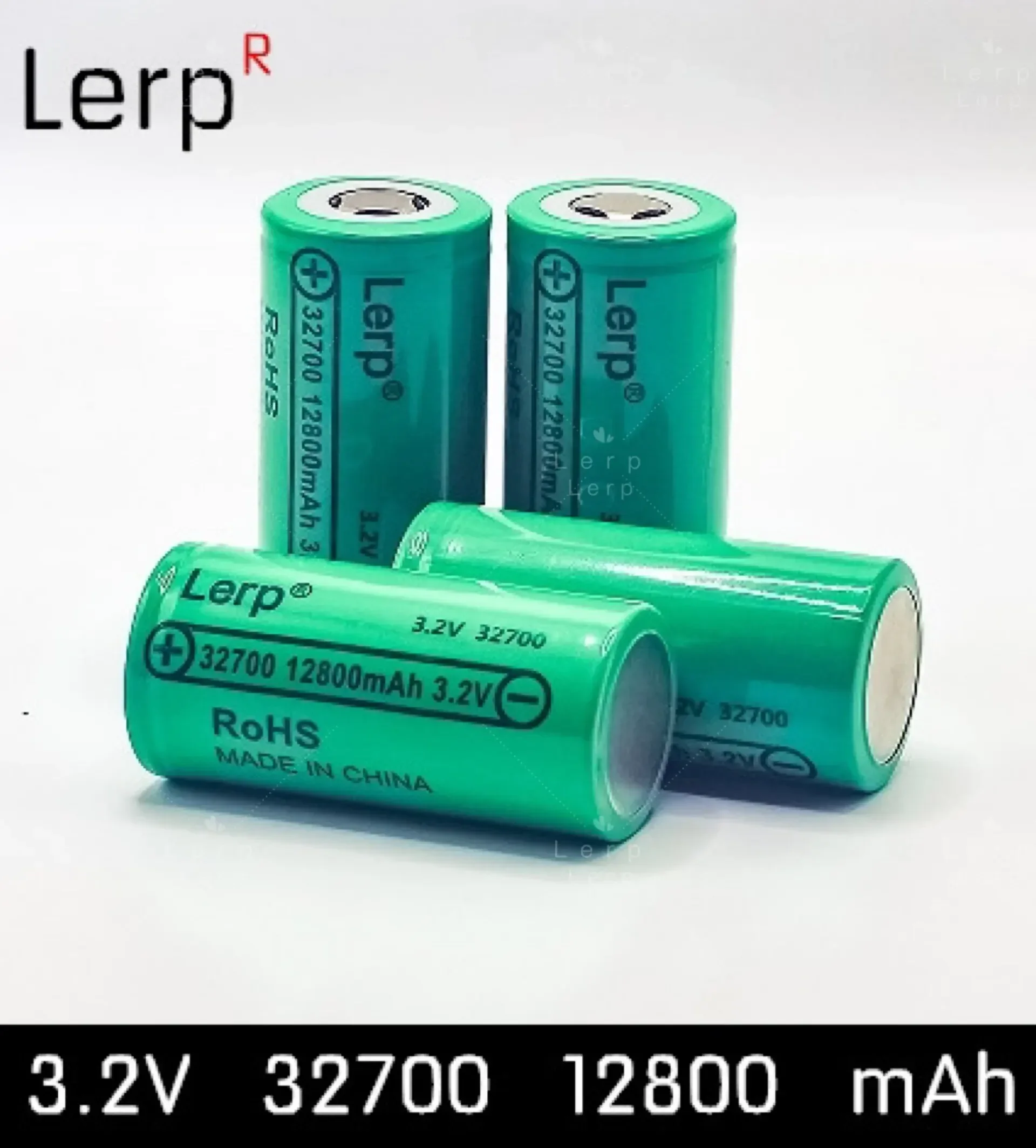 Batería de 3,2 V 32700 12800 mAh, batería recargable LiFePO4 35A 55A de alta potencia, descarga continua: Beige