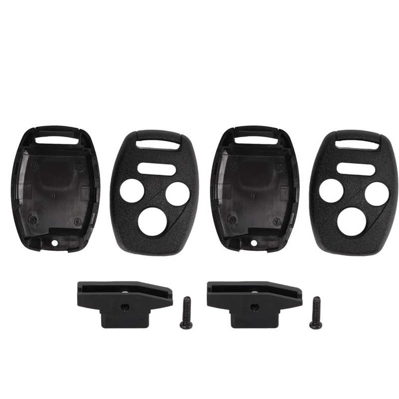 Smart Key Shell Car Key Fob Case Plastic Durable Black Wearproof Replacement for Pilot for Upgrade