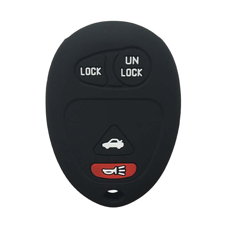 Silikageeli auton avaimen suojus buick century regal regal regalvous avaimenperäsarja chevrolet silikonipussille gmc:lle hummer  h3 fob: Musta