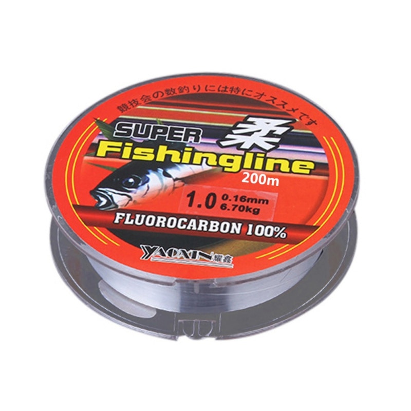 200 m fiskeline super stærk 100%  transparent nylon uden multifilament line fluorocarbon fiskegrej