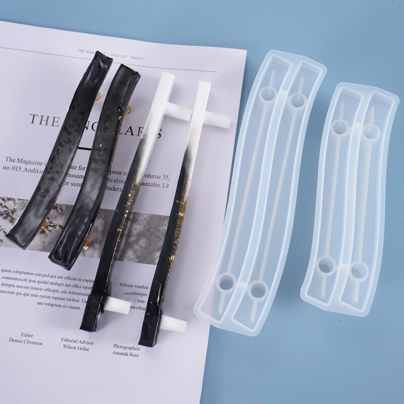 Silicone Cabinet Cupboard Handle Resin Casting Mold Fruit Tray Epoxy Mould Craft DIY